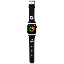 Karl Lagerfeld Karl and Choupette Head NFT Apple Watch 42/44 szíj - fekete okosóra kellék