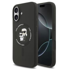Karl Lagerfeld Karl and Choupette iPhone 17 fekete szilikon MagSafe tok (KLHMP17SSCMKCRHK) tok és táska