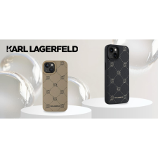 Karl Lagerfeld Karl Head iPhone 16 hátlap tok, fekete KLHMP16SPGKHPHK (KLHMP16SPGKHPHK) tok és táska