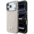 Karl Lagerfeld Karl Lagerfeld Grained Embossed Ring & Kameo Logo Apple iPhone 18 Pro / 17 Pro tok, MagSafe, bézs-ezüst