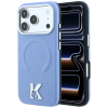 Karl Lagerfeld Karl Lagerfeld Grained Embossed Ring &amp; Kameo Logo Apple iPhone 18 Pro Max / 17 Pro Max tok, MagSafe, kék-ezüst