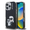 Karl Lagerfeld Karl Lagerfeld IML Aquarelle Karl and Choupette tok iPhone 16 Pro készülékhez fekete