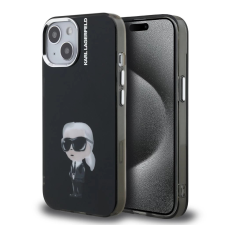 Karl Lagerfeld Karl Lagerfeld IML Aquarelle Karl tok iPhone 15 készülékhez fekete tok és táska