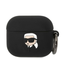 Karl Lagerfeld KLA3RUNIKK AirPods 3 tok fekete/fekete Szilikon Karl Head 3D tok és táska