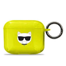 Karl Lagerfeld KLA3UCHFY AirPods 3 sárga Choupette tok fülhallgató, fejhallgató tok