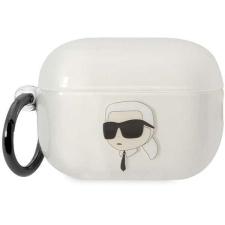 Karl Lagerfeld KLAP2HNIKTCT Airpods Pro 2 tok átlátszó ikonikus Karl Lagerfeld fülhallgató, fejhallgató tok
