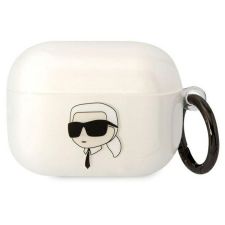 Karl Lagerfeld KLAPHNIKTCT AirPods Pro tok átlátszó Karl's Head (Karl feje) fülhallgató, fejhallgató tok