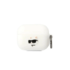 Karl Lagerfeld KLAPRUNCHH AirPods Pro készülékhez szilikon tok Choupette Head 3D fehér (303735)
