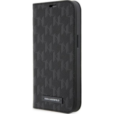 Karl Lagerfeld KLBKP14LSAKLHPK iPhone 14 Pro 6.1" Könyvtok Fekete Saffiano Monogram (KLD1528) tok és táska