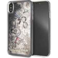 Karl Lagerfeld KLHCI65KSICGO iPhone Xs Max Arany Keménytok Ikonikus Folyékony Csillogó Kristályos (GSM041602) tok és táska