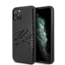 Karl Lagerfeld KLHCN58CRKBK iPhone 11 Pro keménytok fekete Croco tok és táska