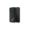 Karl Lagerfeld KLHCN61PQDSMGK iPhone 11 / Xr készülékhez 6.1" kemény tok Diagonal Quilted Script fekete (315798)