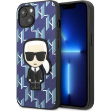 Karl Lagerfeld KLHCP13MPMNIKBL iPhone 13 6,1" Keménytok Kék Monogram Ikonikus Patch (KLD1375) tok és táska