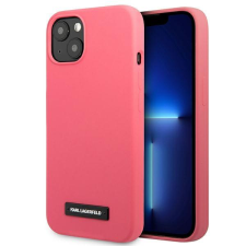Karl Lagerfeld KLHCP13SSLMP1PI iPhone 13 mini 5,4 "keménytok fukszia szilikon plakett tok és táska