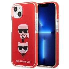 Karl Lagerfeld KLHCP13STPE2TR iPhone 13 mini 5,4&quot; keménytok piros Karl&amp;Choupette fej tok tok és táska