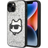 Karl Lagerfeld KLHCP14SG2CPS iPhone 14 6,1" Ezüst Keménytok Glitter Choupette Patch (KLD1322)