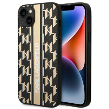 Karl Lagerfeld KLHCP14SPGKLSKW iPhone 14 6.1 &quot;keménytok barna Monogram csíkos csíkkal tok és táska