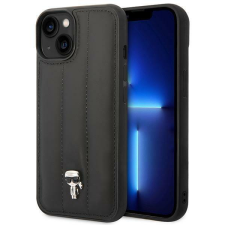Karl Lagerfeld KLHCP14SPSQPK iPhone 14 6,1&quot; kemény tok fekete/fekete Puffy Ikonik Pin tok és táska