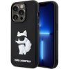 Karl Lagerfeld KLHCP14X3DRKHNK iPhone 14 Pro Max 6.7" Fekete Keménytok Gumiból Készült Choupette 3D Tok (KLD1557)