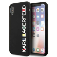 Karl Lagerfeld KLHCPXBHWHHBK iPhone X/XS keménytok fekete/csillogó Bauhaus tok tok és táska