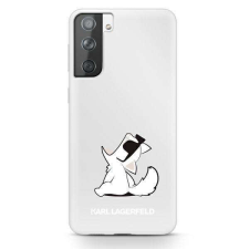 Karl Lagerfeld KLHCS21MCFNRC S21 + G996 tok átlátszó Choupette Fun tok és táska