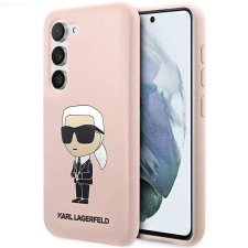 Karl Lagerfeld KLHCS23SSNIKBCP Samsung Galaxy S23 S911 keménytok rózsaszín/rózsaszín szilikon Ikonik tok és táska