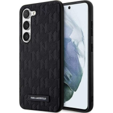 Karl Lagerfeld KLHCS24SSAKLHPK Saffiano Mono Metal Logo Keménytok Samsung Galaxy S24 - Fekete (KLHCS24SSAKLHPK) tok és táska
