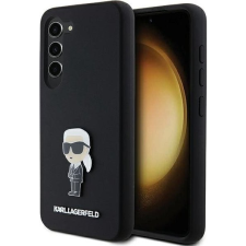 Karl Lagerfeld KLHCS24SSMHKNPK Silicone Ikonik Metal Pin Tok Samsung Galaxy S24 - Fekete (KLD1965) tok és táska