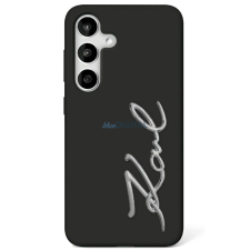 Karl Lagerfeld KLHCS25LSCMSMVK Silicone Sign Metal Logo tok Samsung Galaxy S25 Ultra - fekete tok és táska