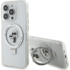 Karl Lagerfeld KLHMP14LHMRSKCH iPhone 14 Pro 6.1" Fehér Keménytok Gyűrűs Állvány Karl&Choupettte Magsafe (KF001821)