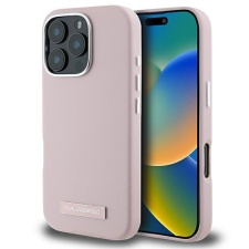 Karl Lagerfeld KLHMP16LPGMSRPP FW Metal Plate MagSafe keménytok iPhone 16 Pro - rózsaszín tok és táska
