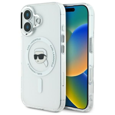 Karl Lagerfeld KLHMP16MHLSKIH IML Metal Karl Head MagSafe keménytok iPhone 16 Plus - fehér tok és táska
