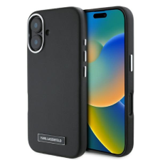 Karl Lagerfeld KLHMP16SPGMSRPK FW Metal Plate MagSafe keménytok iPhone 16 - fekete tok és táska
