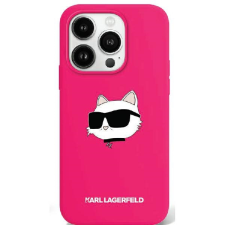Karl Lagerfeld KLHMP16SSCHPPLF Silicone Choupette Head Print MagSafe keménytok iPhone 16 - rózsaszín tok és táska