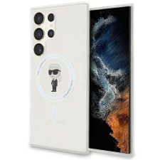 Karl Lagerfeld KLHMS23LHFCKNOT Samsung Galaxy S23 Ultra átlátszó keménytok IML ikonikus MagSafe tok és táska