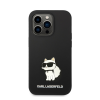Karl Lagerfeld Liquid Choupette NFT szilikon hátlap tok Apple iPhone 14 Pro Max, fekete