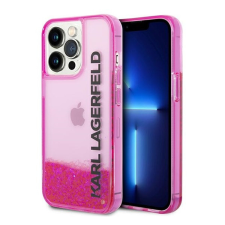 Karl Lagerfeld Liquid Glitter Elong Apple iPhone 14 Pro Max hátlap tok, rózsaszín tok és táska