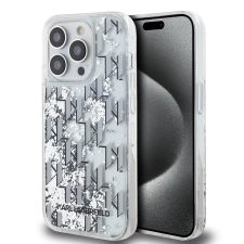 Karl Lagerfeld Liquid Glitter Monogram Gradient tok iPhone 14 Pro készülékhez fehér (901203) tok és táska
