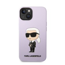 Karl Lagerfeld Liquid Ikonik NFT szilikon hátlap tok Apple iPhone 14 Plus, lila tok és táska