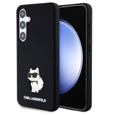 Karl Lagerfeld Liquid Silicone Choupette NFT Samsung Galaxy S24 Plus hátlap tok, fekete tok és táska