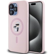 Karl Lagerfeld Liquid Silicone Karl and Choupette MagSafe iPhone 14 Pro Pink tok tok és táska