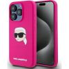 Karl Lagerfeld LIQUID SILICONE KARL HEAD MAGSAFE szilikon telefonvédő (ütésállóság, MagSafe) RÓZSASZÍN Apple iPhone 15 Pro (KLHMP15LSKHPPLF) (KLHMP15LSKHPPLF)