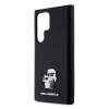 Karl Lagerfeld LIQUID SILICONE METAL KARL AND CHOUPETTE szilikon telefonvédő (ütésállóság, kameravédő) FEKETE Samsung Galaxy S24 Ultra (SM-S928) (KLHCS24LSMHKCNPK) (KLHCS24LSMHKCNPK)