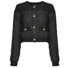Karl Lagerfeld Mellények / Kardigánok BOUCLE KNIT CARDIGAN Kék EU M