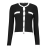 Karl Lagerfeld Mellények / Kardigánok CLASSIC LSLV CARDIGAN Fekete EU S