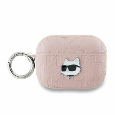 Karl Lagerfeld Monogram Choupette Head tok AirPods Pro 2-hez - rózsaszín fülhallgató, fejhallgató tok
