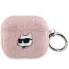 Karl Lagerfeld Monogram Choupette Head tok AirPods Pro 2 - rózsaszín