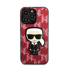 Karl Lagerfeld Monogram Ikonik hátlap tok Apple iPhone 13 Pro Max, piros tok és táska