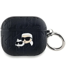 Karl Lagerfeld Monogram Karl &amp; Choupette Head tok AirPods 3 - fekete fülhallgató, fejhallgató tok
