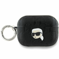 Karl Lagerfeld Monogram Karl Head tok AirPods Pro 2-hez - fekete fülhallgató, fejhallgató tok